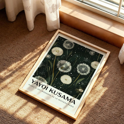 Green Yayoi Kusama Poster