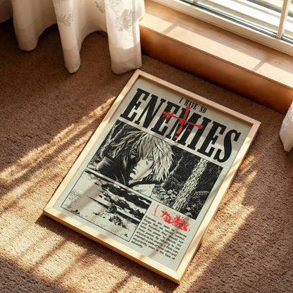 Vinland Saga Thorfinn I Have No Enemies Poster