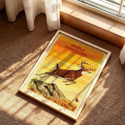 Deer Hunting Art Western Poster