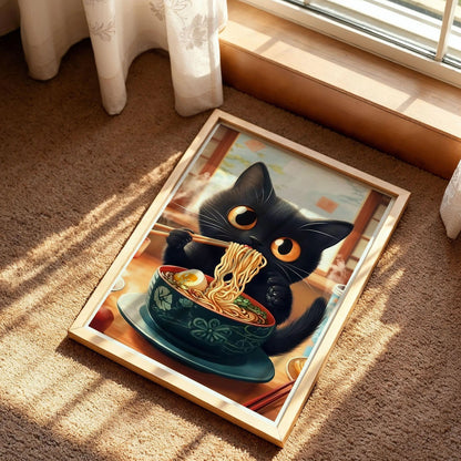 Noodle Cat Thief Anime Print