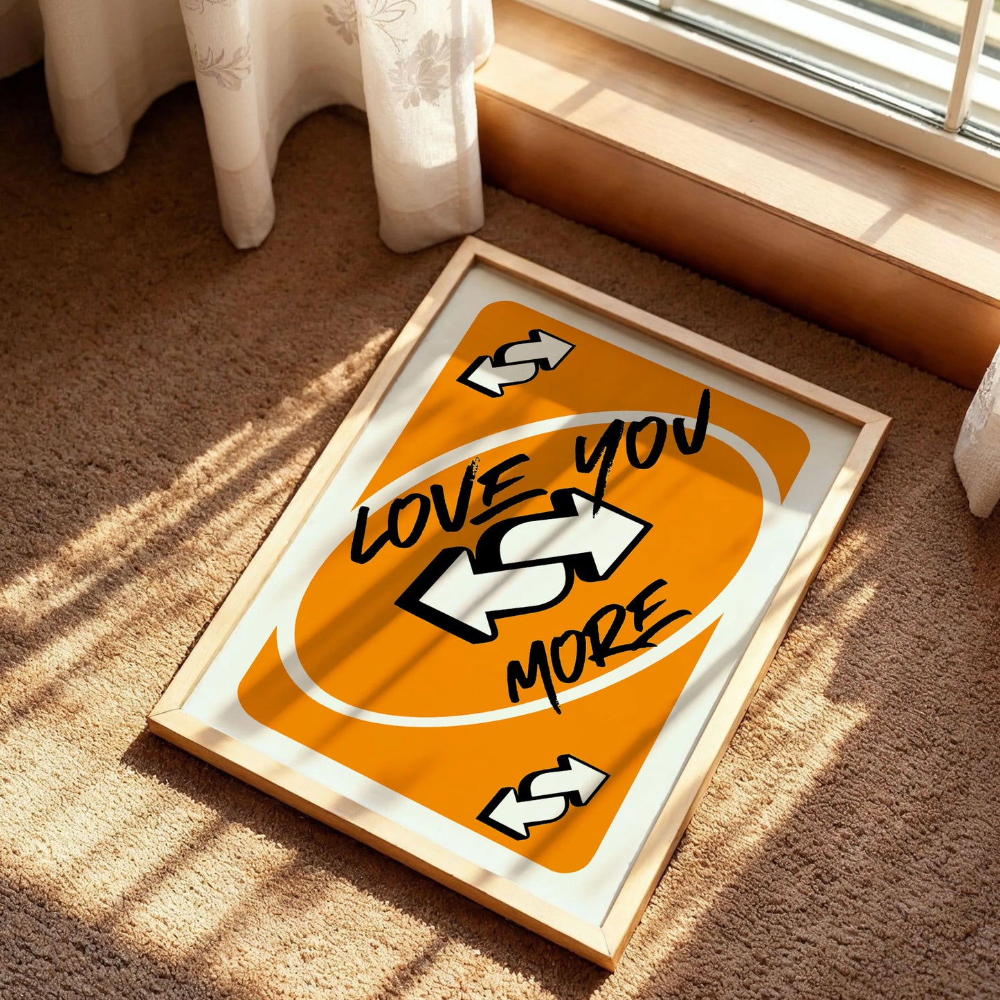 Love You More Uno Wild Card Print