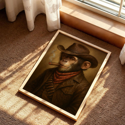 Smoking Monkey Wall Art