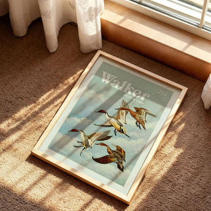 Vintage Geese Hunting Art Print