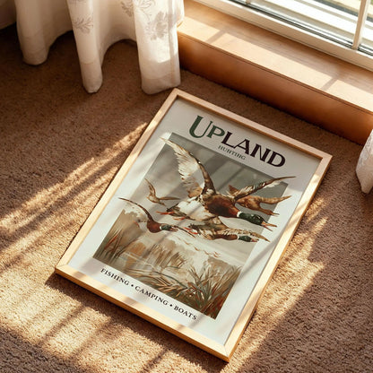 Retro Mallard Hunting Print