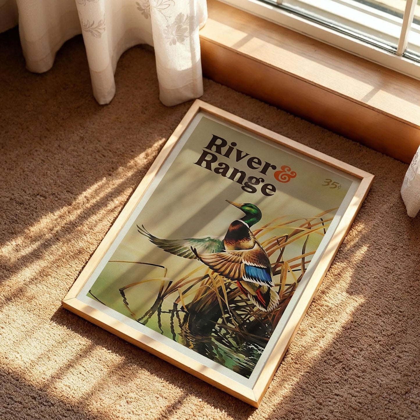 Retro Duck River Ranger Poster