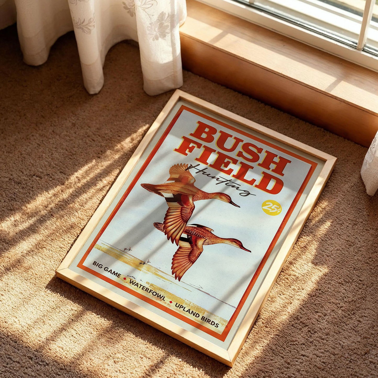 Retro Duck Print Gift for Hunter