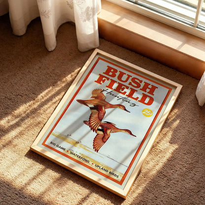 Retro Duck Print Gift for Hunter