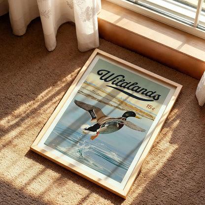Retro Mallard Duck Print