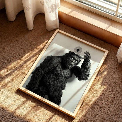 Bigfoot Toilet Wall Art