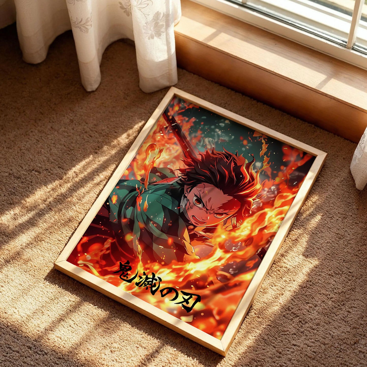 Demon Slayer Tanjiro Kamado Hinokami Kagura Poster