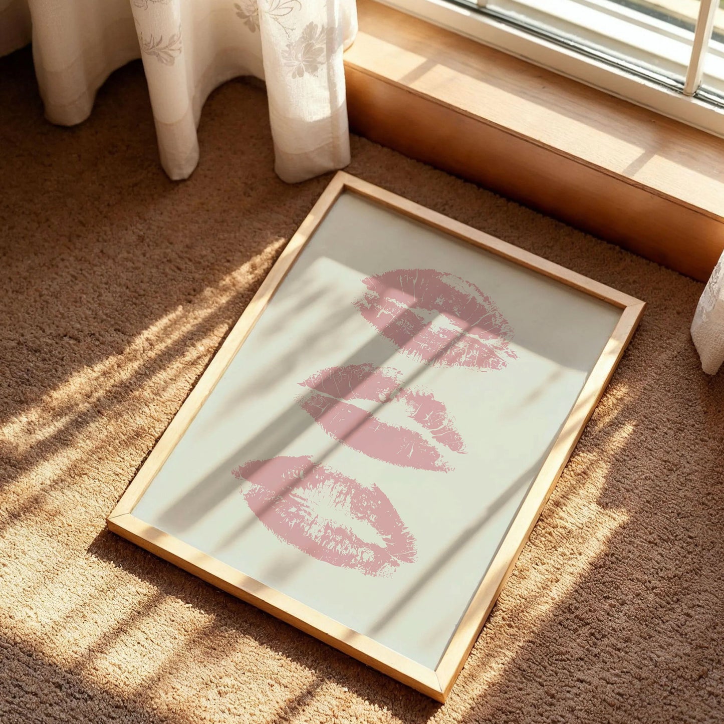 Kiss Lips Trendy Wall Art