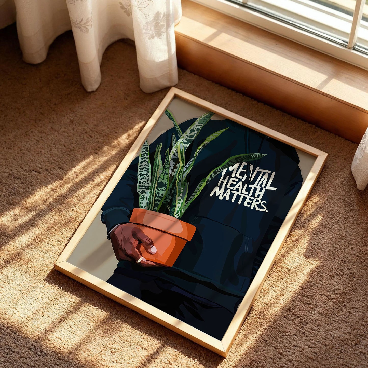 Black Man Mental Health Matters Poster