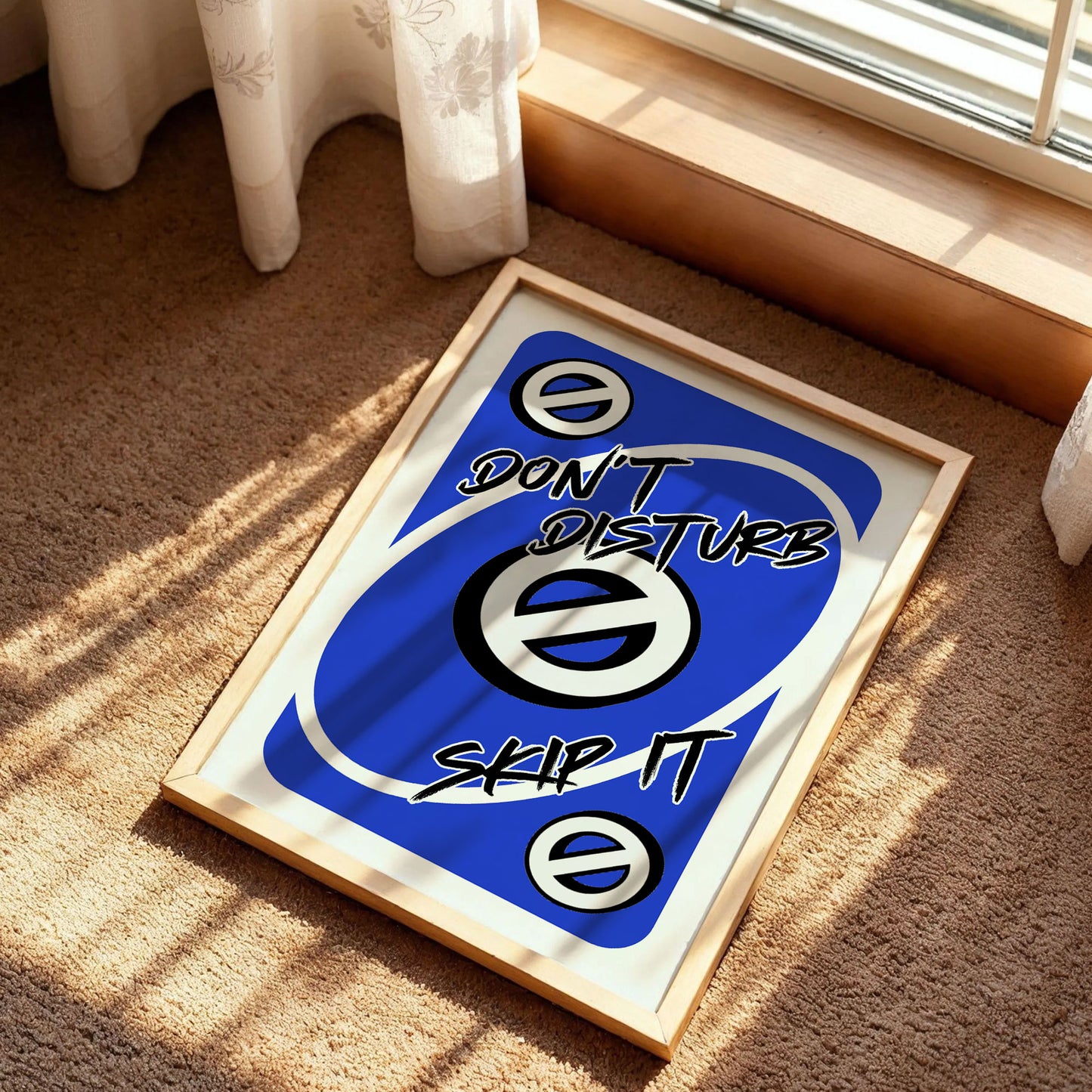 Don't Disturb Skeep Trendy Modern Wall Art
