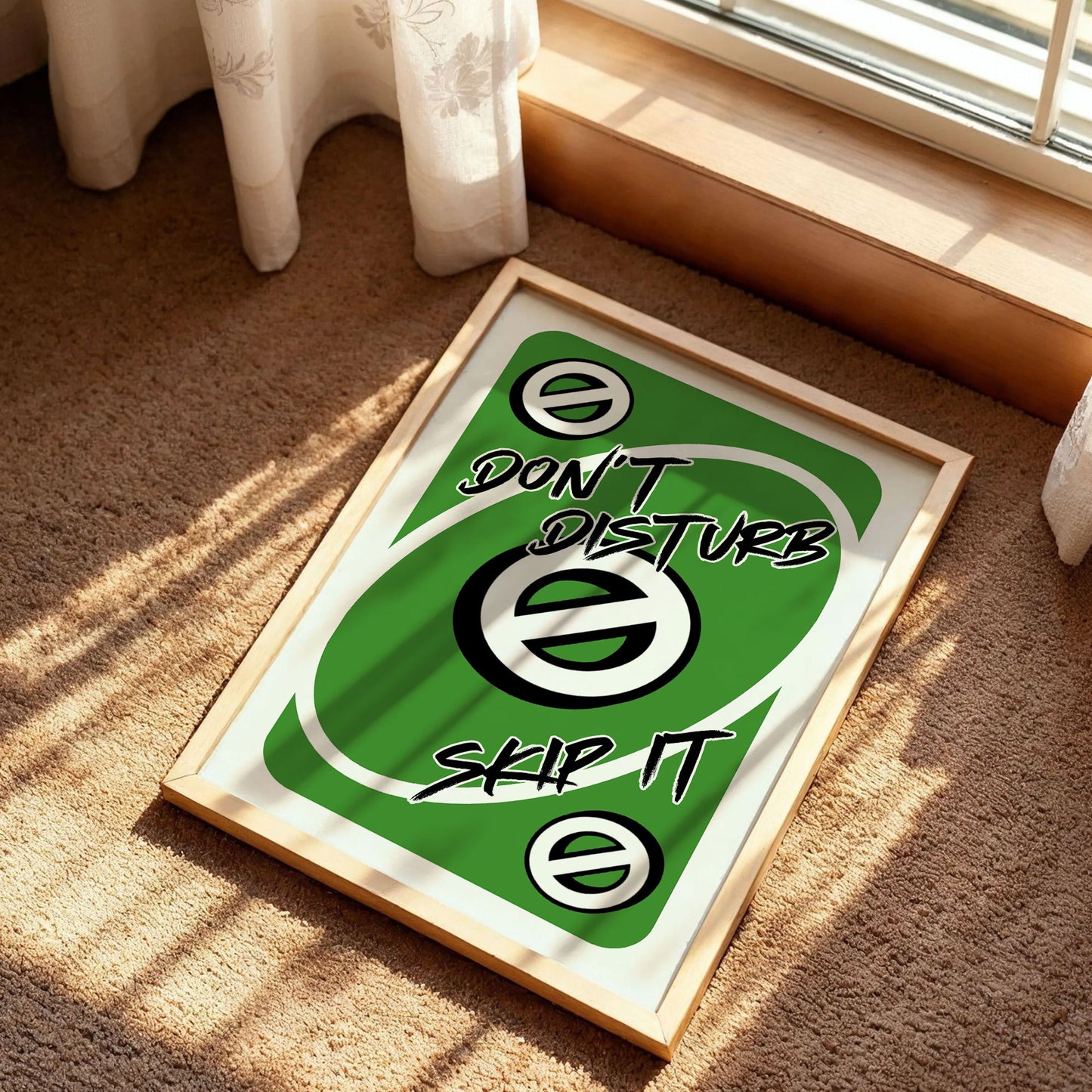 Don't Disturb Skeep It Playing Card Print