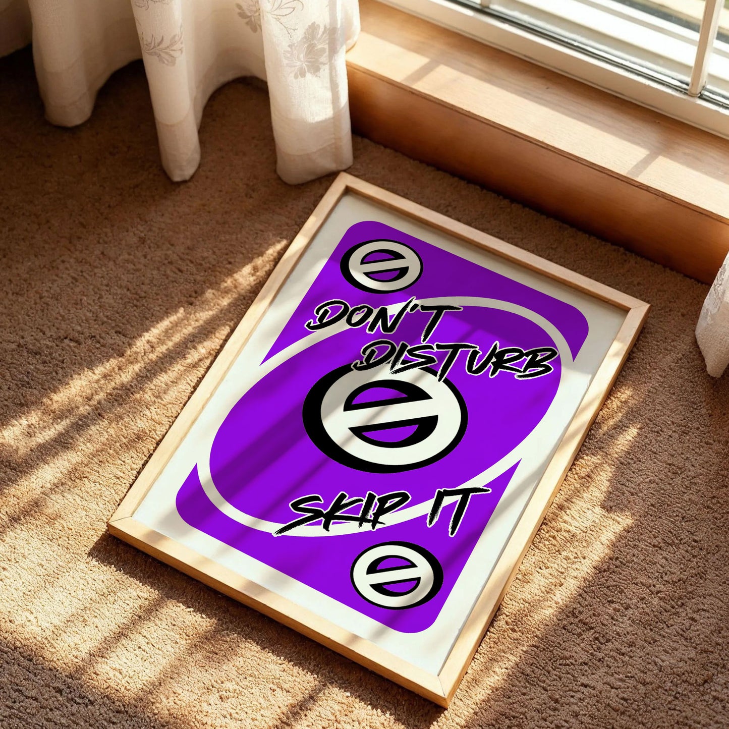 Don't Disturb Skeep It Game Playing Cards Poster