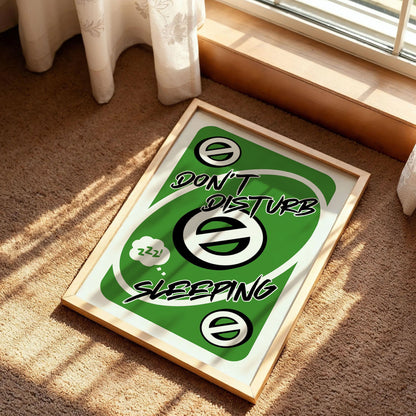 Don't Disturb Sleeping Reverse Card Print