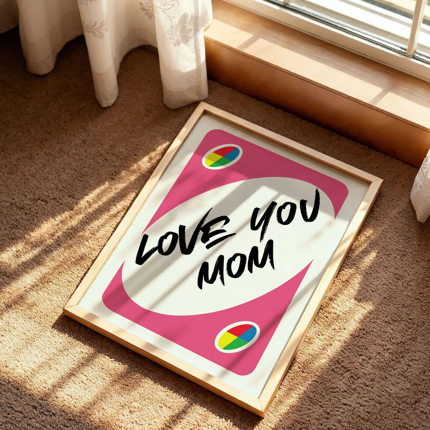 Love You More UNO Card Poster