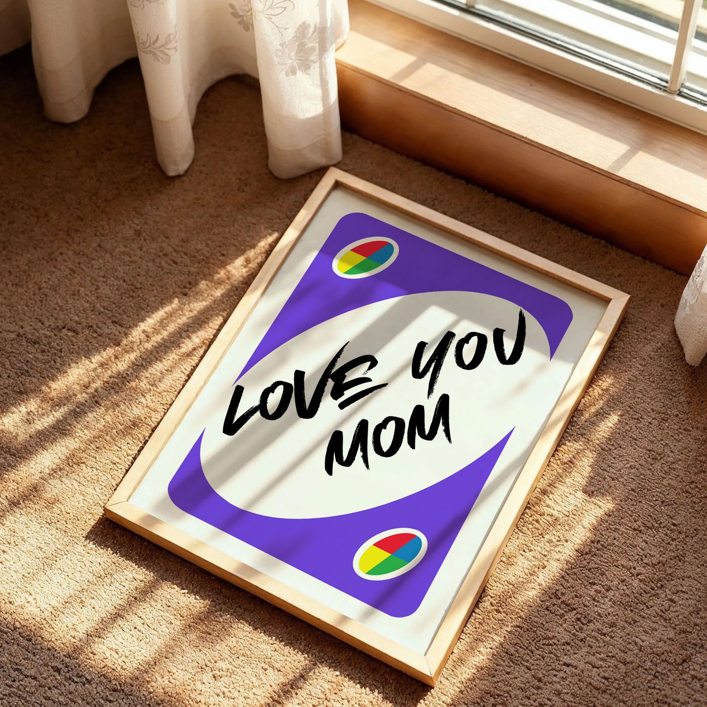 Love You Mom Poster Gift For Mother