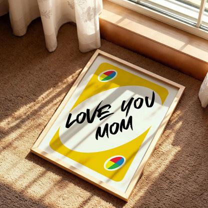 Love You Mom Quote Art