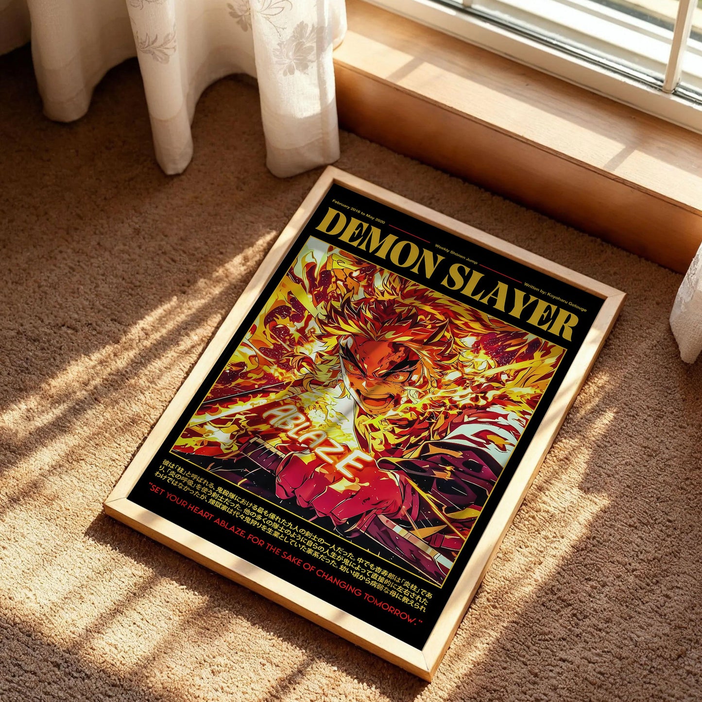 Kyojuro Rengoku Demon Slayer Poster