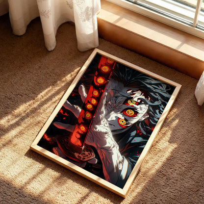 Kokushibo Demon Slayer Anime Poster