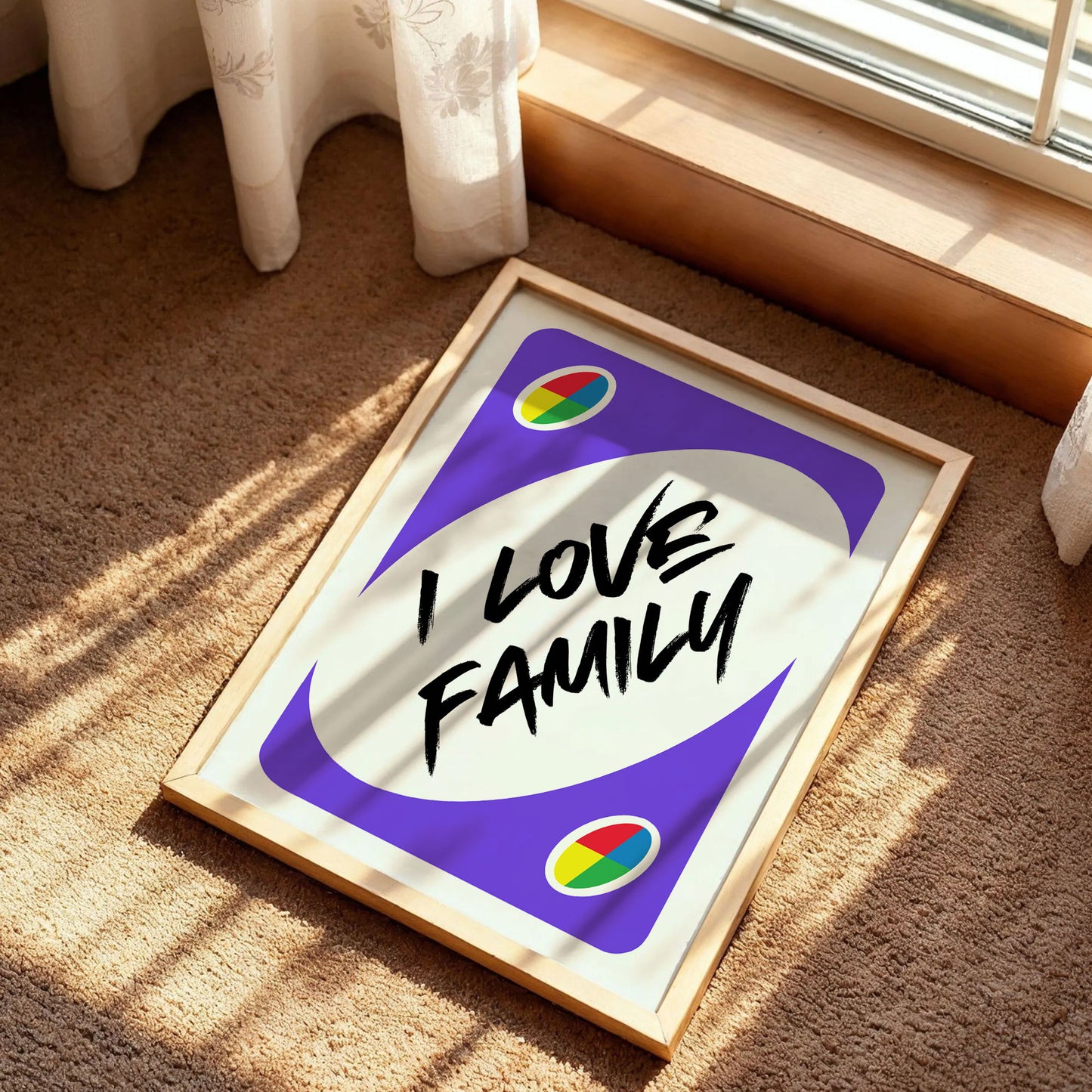 I Love Family Uno Trendy Poster