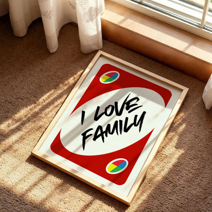 I Love Family Trendy Wall Art