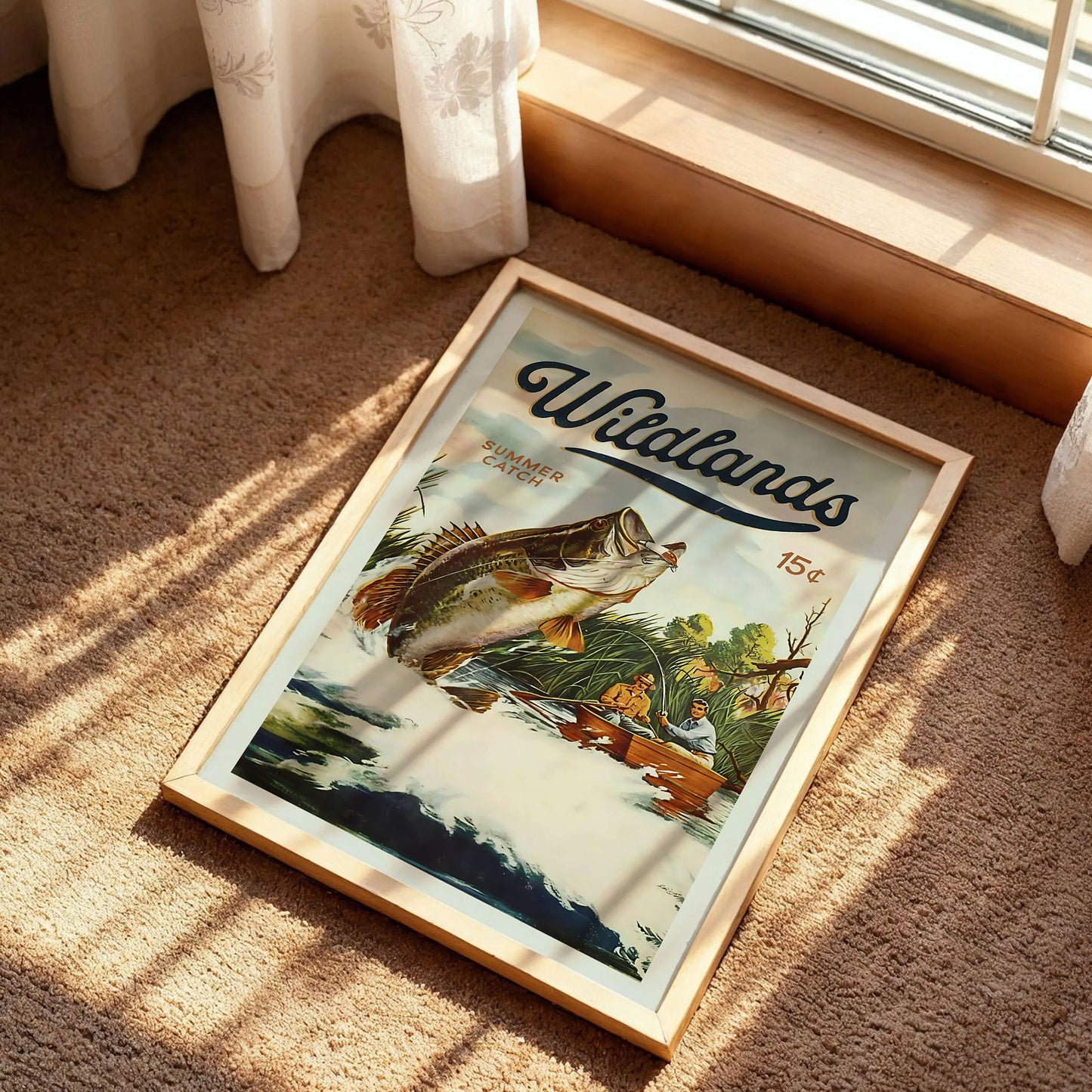 Vintage Wildlands Fishing Poster