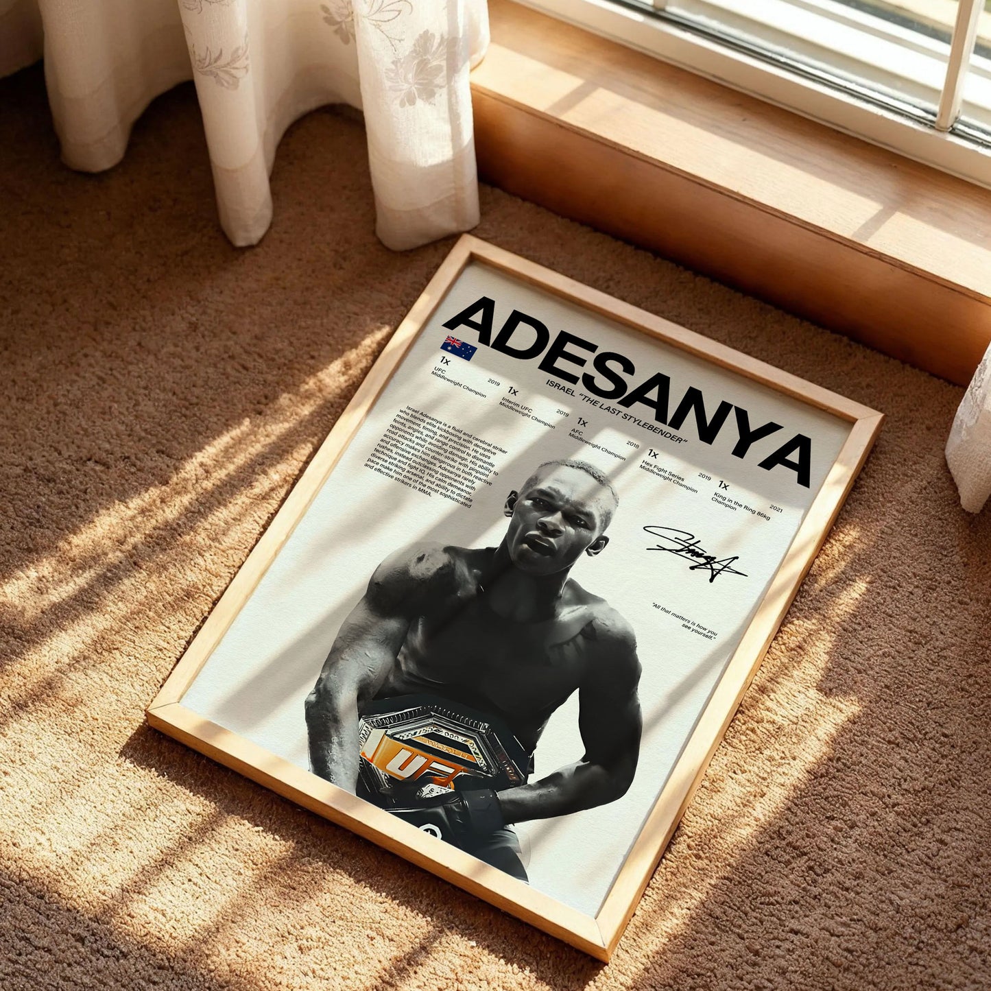 Israel Adesanya Poster