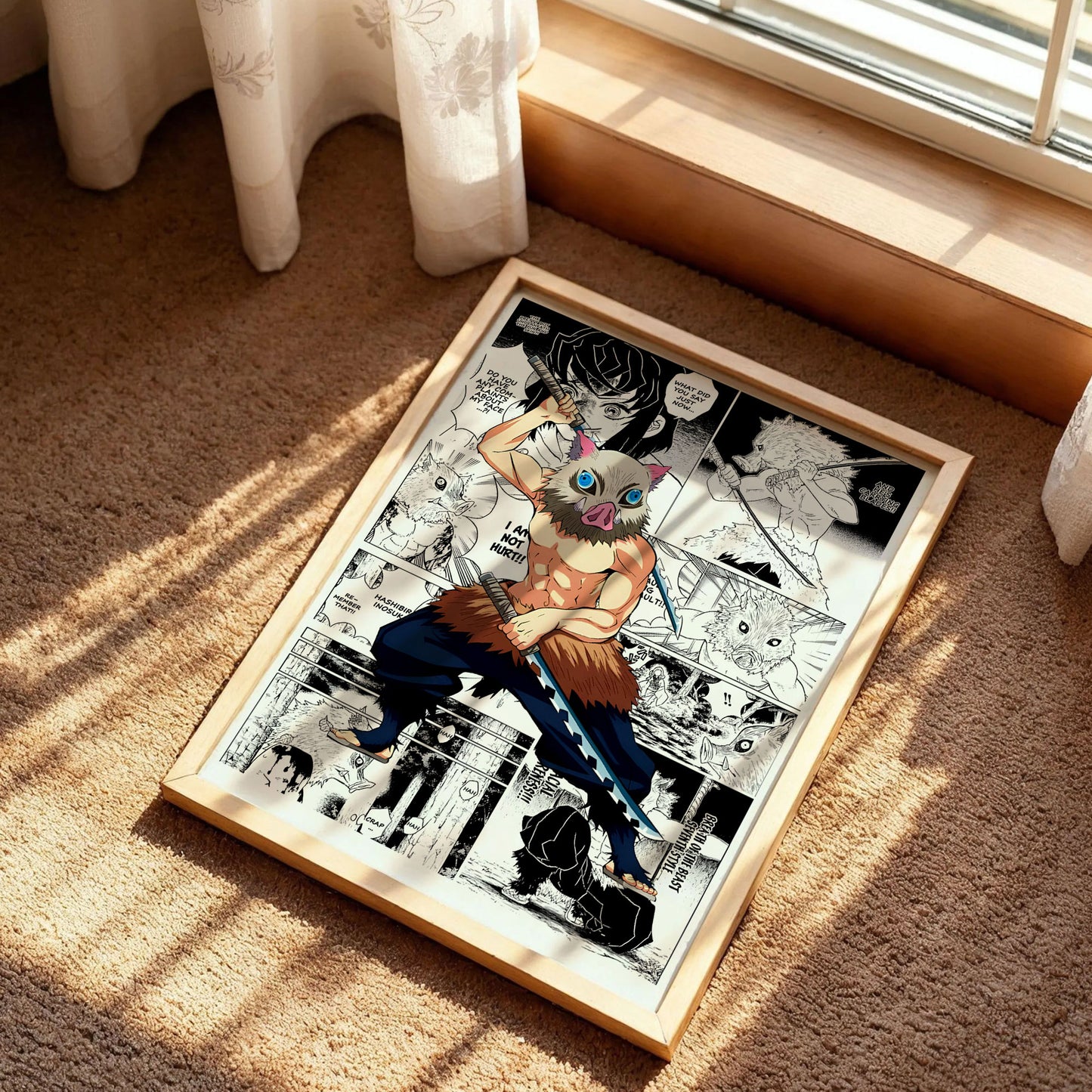 Inosuke Hashibira Demon Slayer Anime Poster