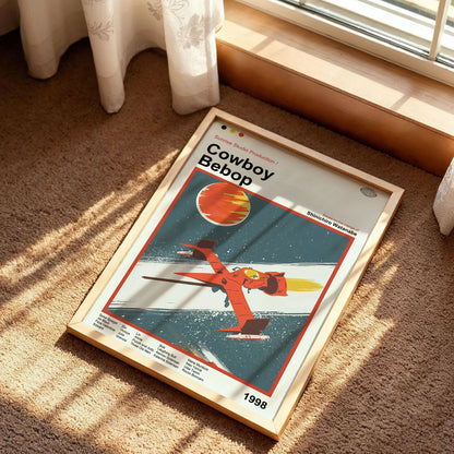 Cowboy Bebop Swordfish Spaceship Poster