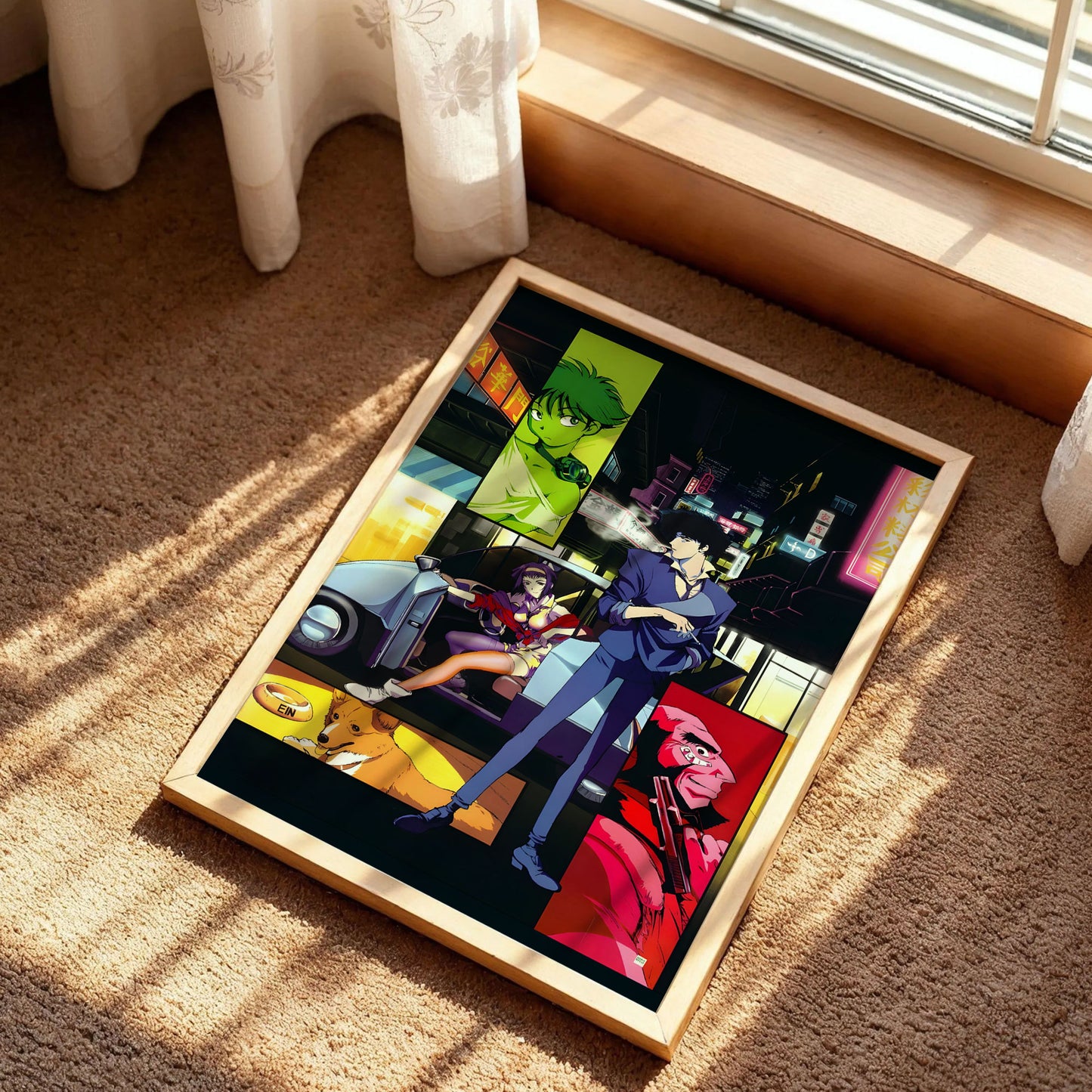 Spike Spiegel, Faye Valentine, and Ed Cowboy Bebop Poster