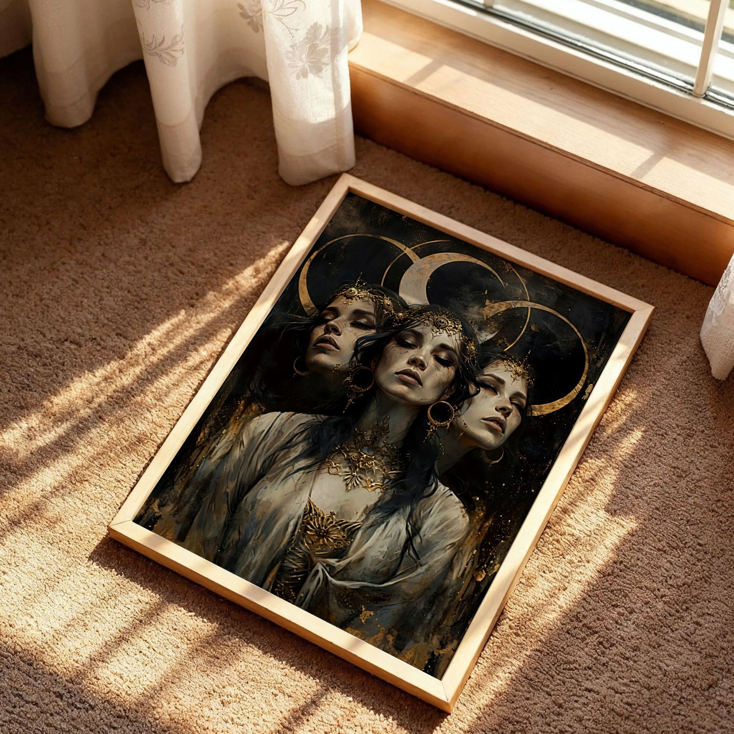 Hekate Triple Moon Goddess Print