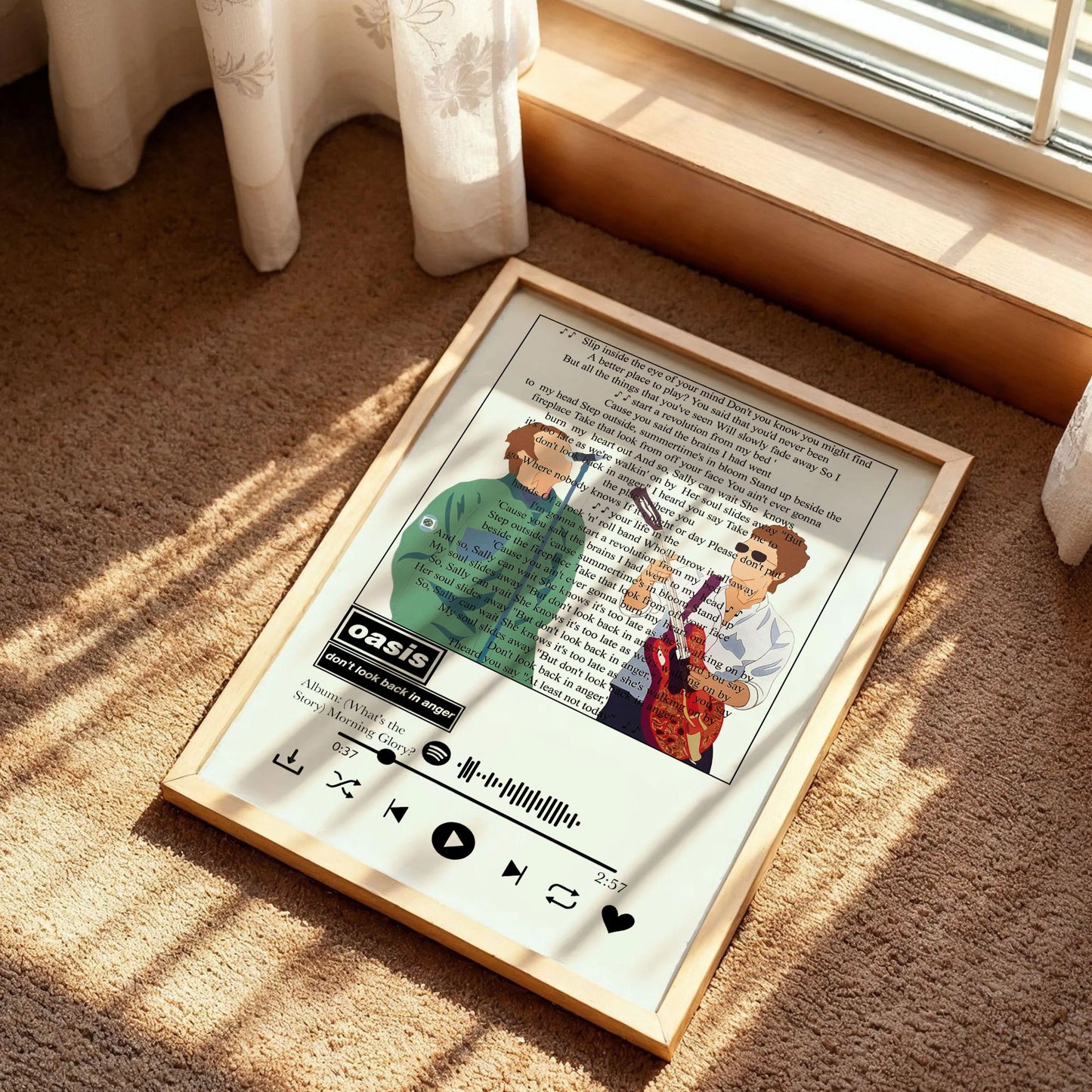 Oasis Don't Look Back in Anger Poster