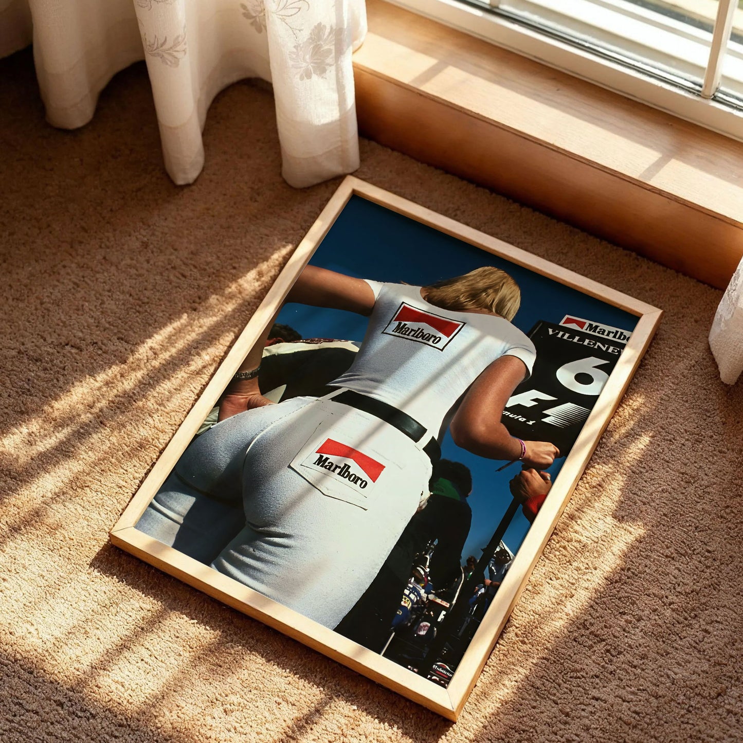Vintage F1 Marlboro Woman Print