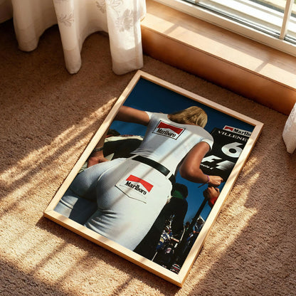 Vintage F1 Marlboro Woman Print