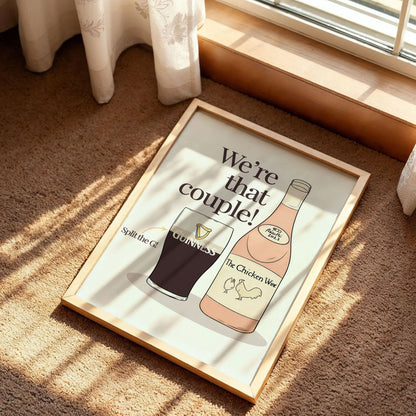 Guinness and Prosecco Couple Print