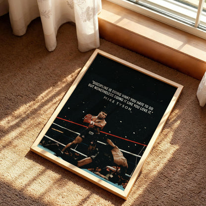 Mike Tyson Quote Poster