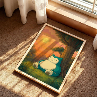 Pokemon Snorlax Poster