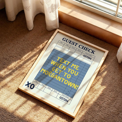 Guest Check Poster