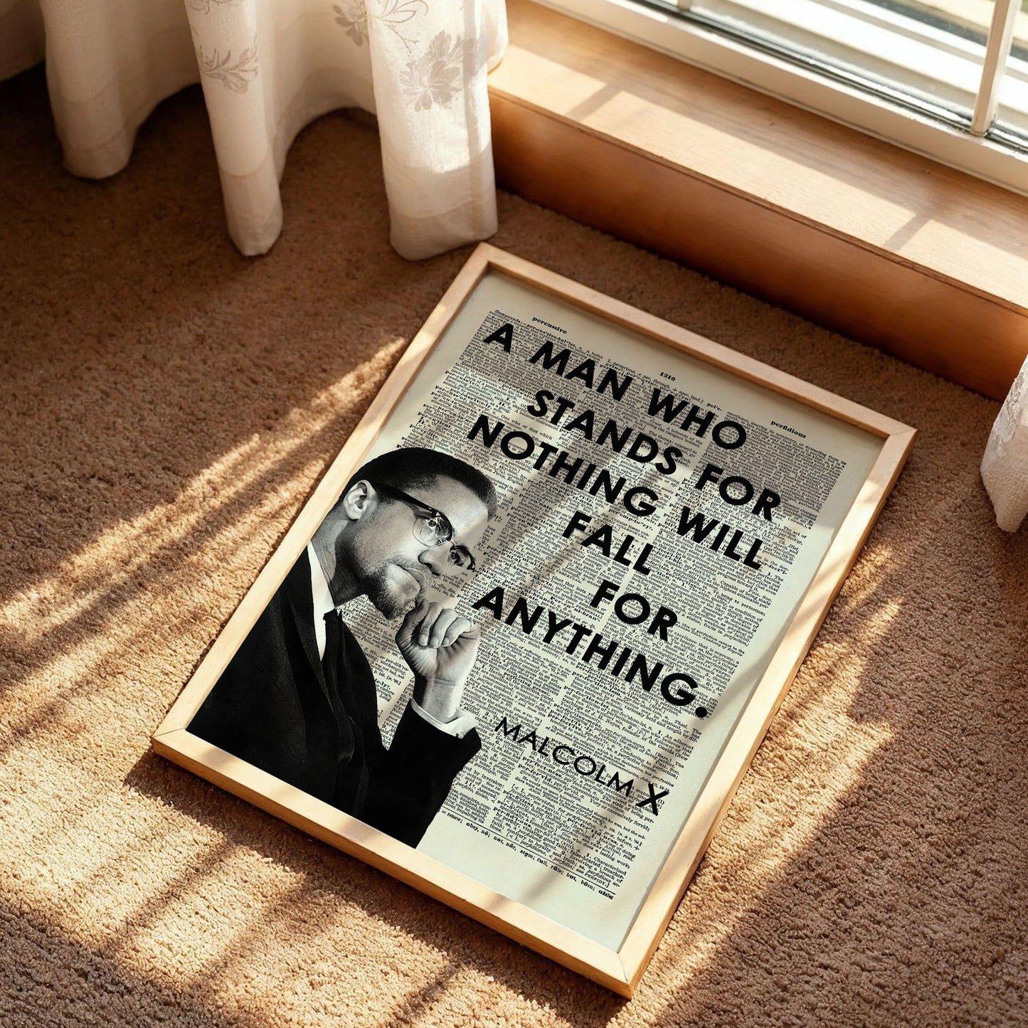 Malcolm X Black History Month Poster