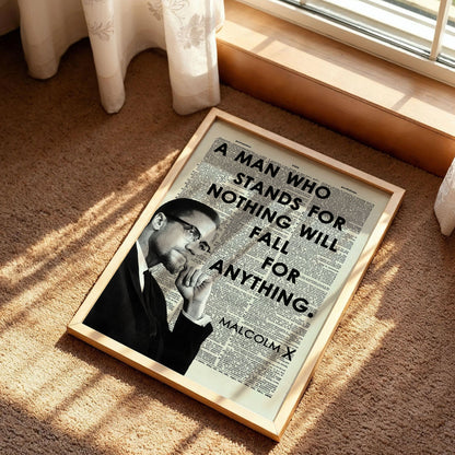 Malcolm X Black History Month Poster