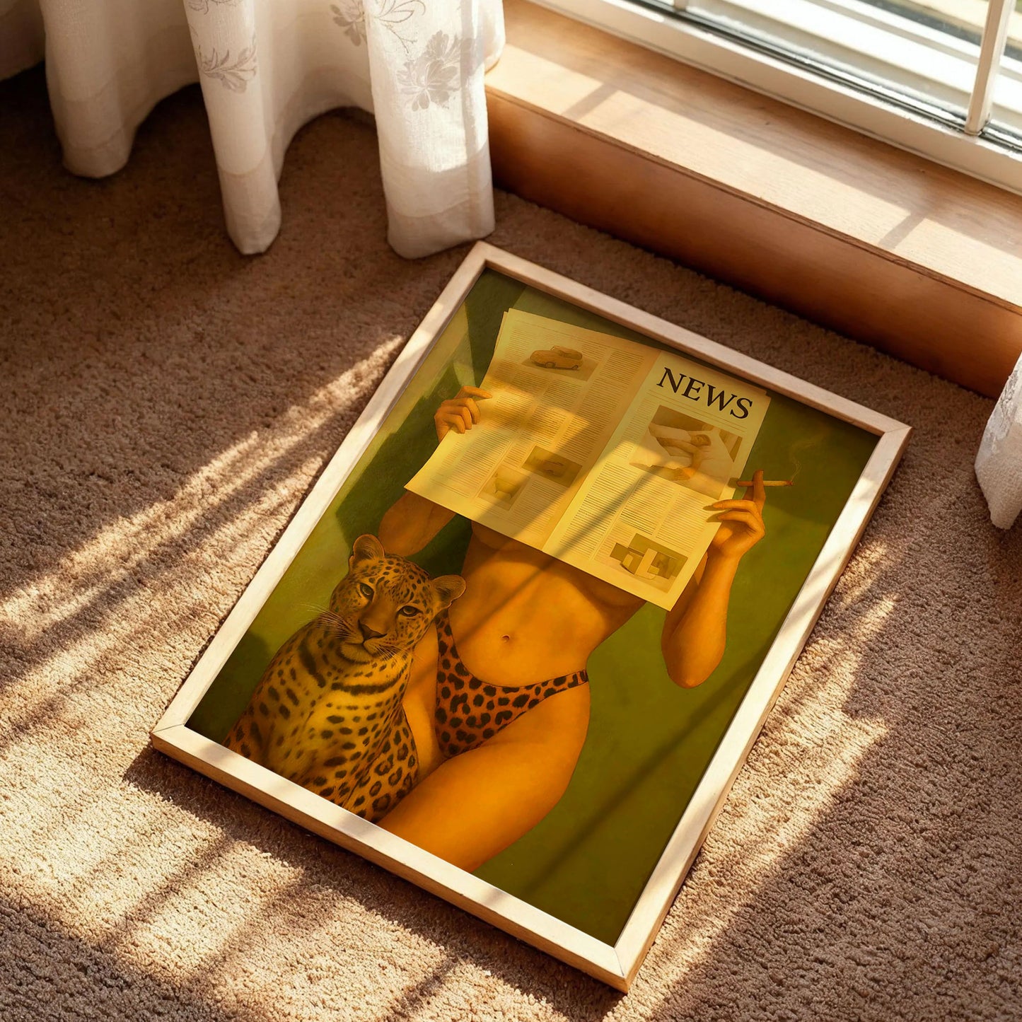 Retro Leopard Marlboro Cigarette Art