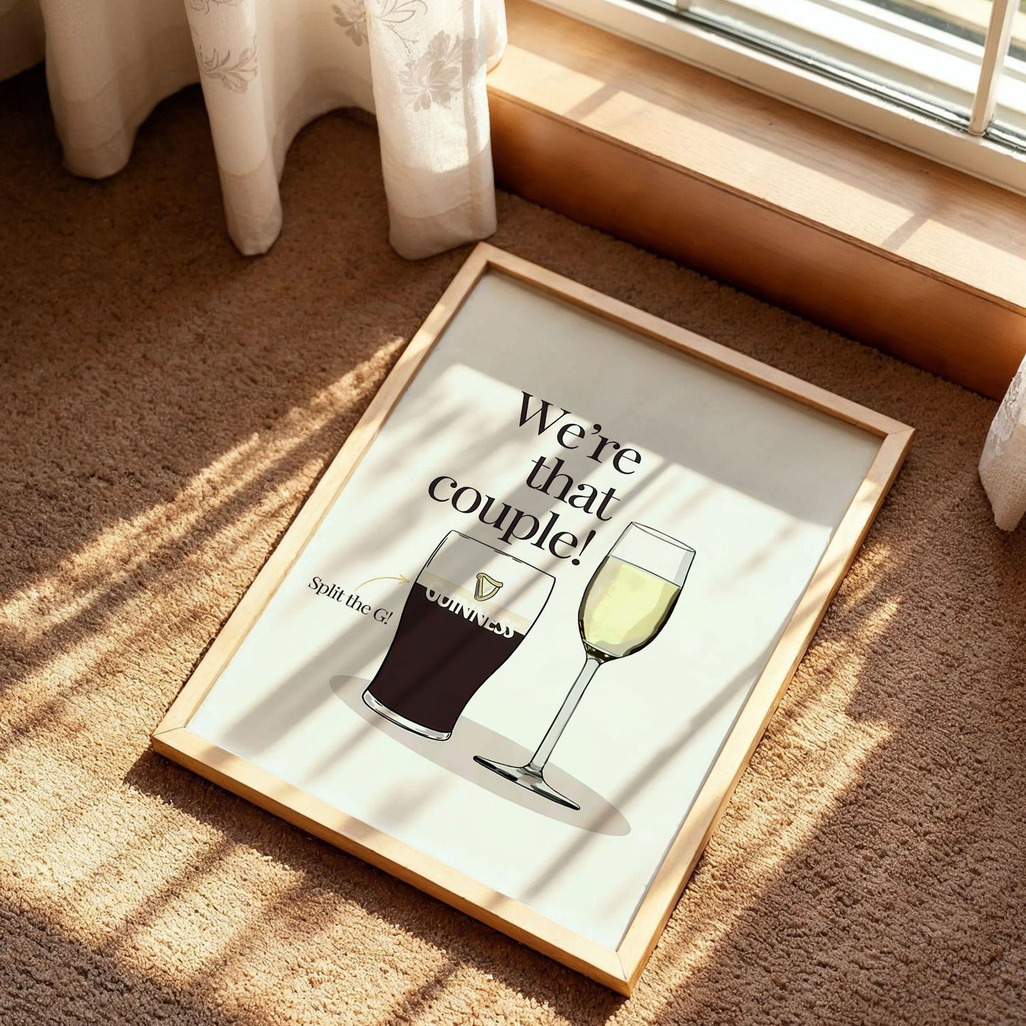 Guinness and Prosecco Couple Print