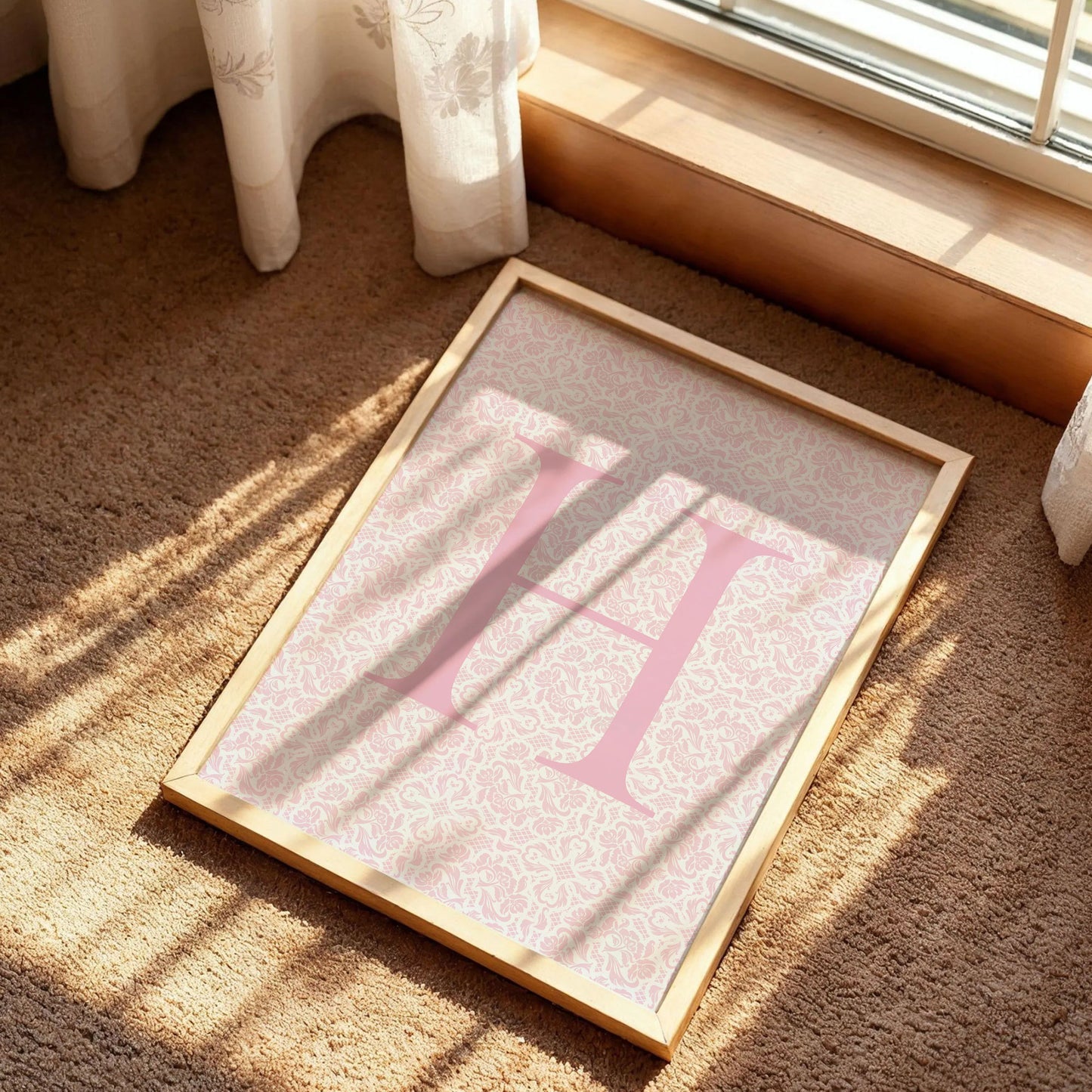Floral Letter H Print