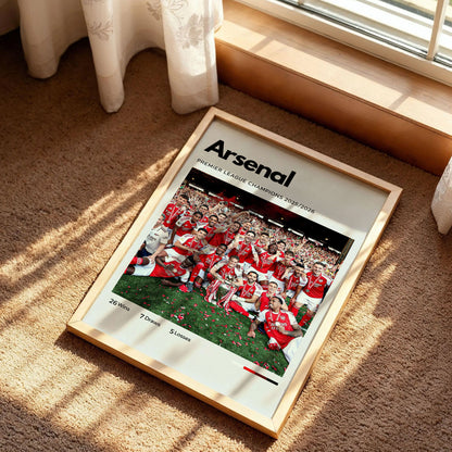 Arsenal 2026 Premier League Champions Poster