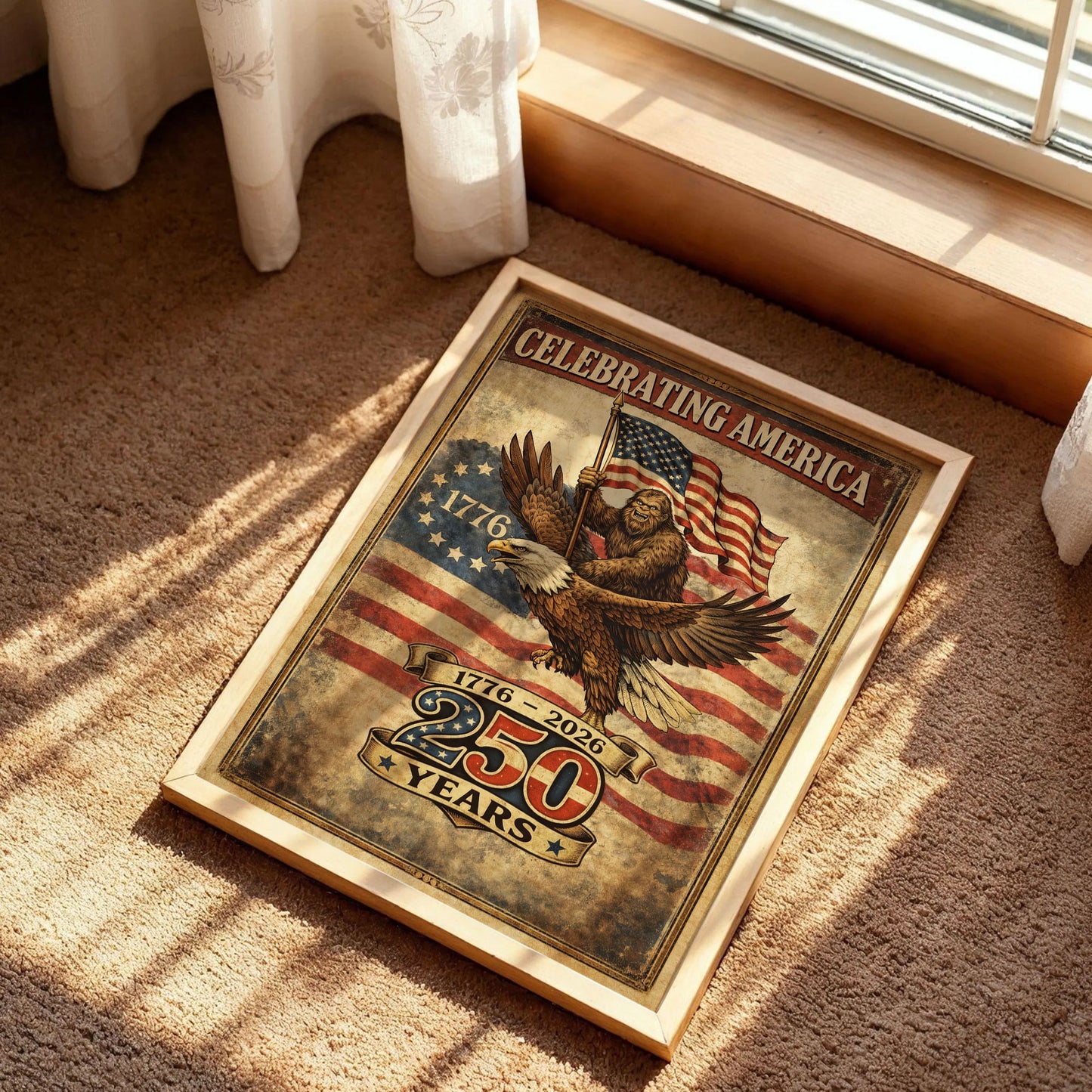 Bigfoot Patriotic 250 Poster