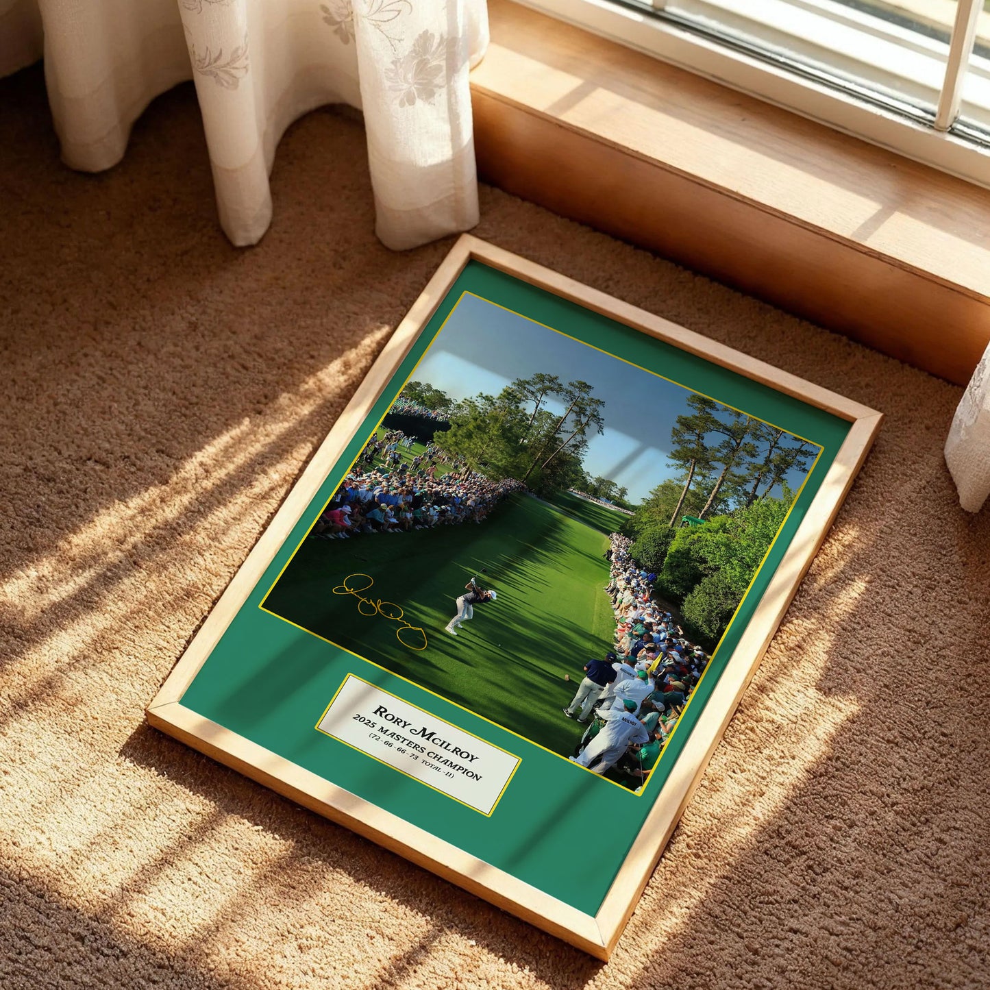 Mcilroy 2025 Masters Winner Print Art
