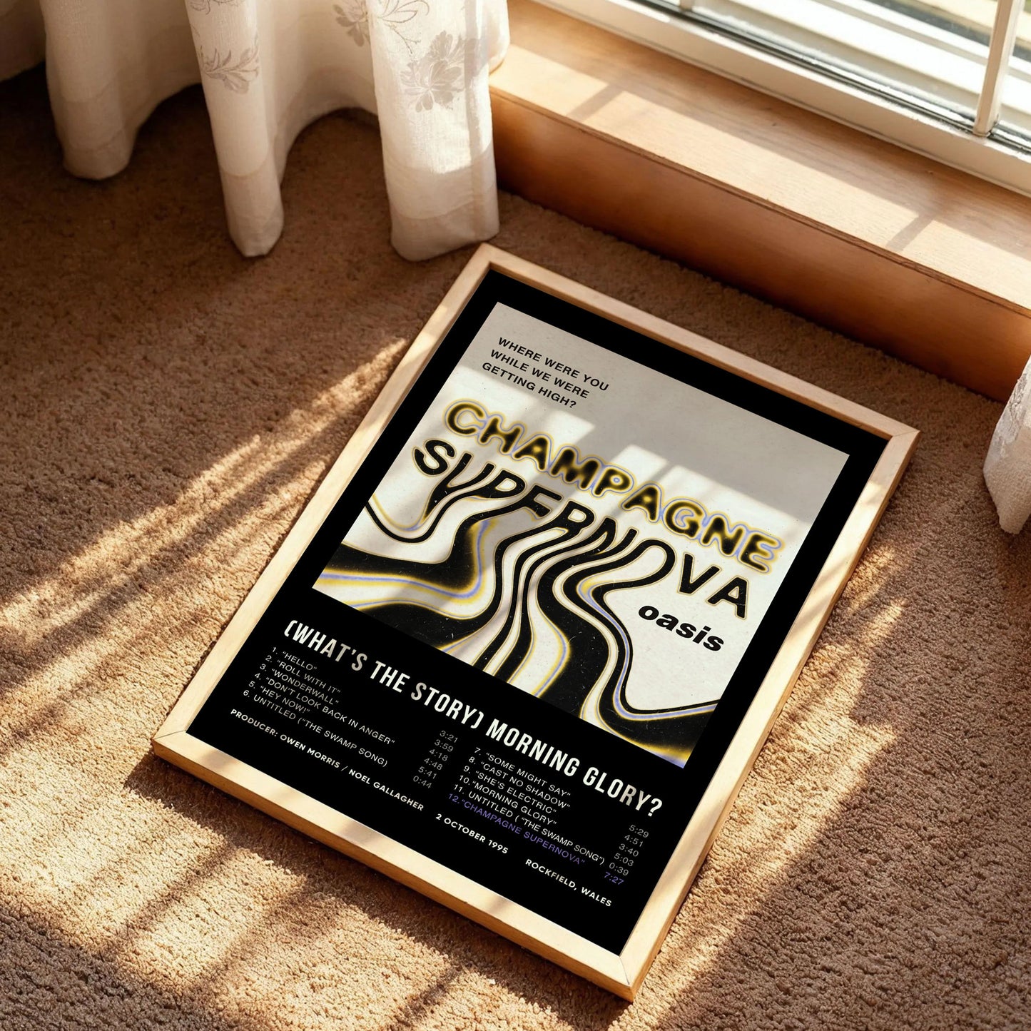 Oasis Champagne Supernova Poster