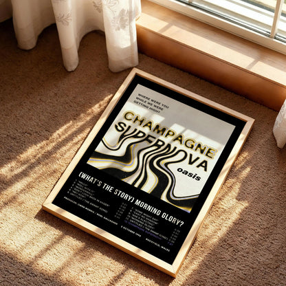 Oasis Champagne Supernova Poster